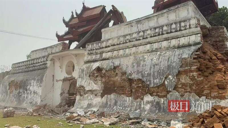 曼德勒的皇宫受损严重